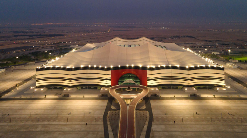 Elbit Stadium Qatar at night; Photo source: qsl.qa, photographer: unknown