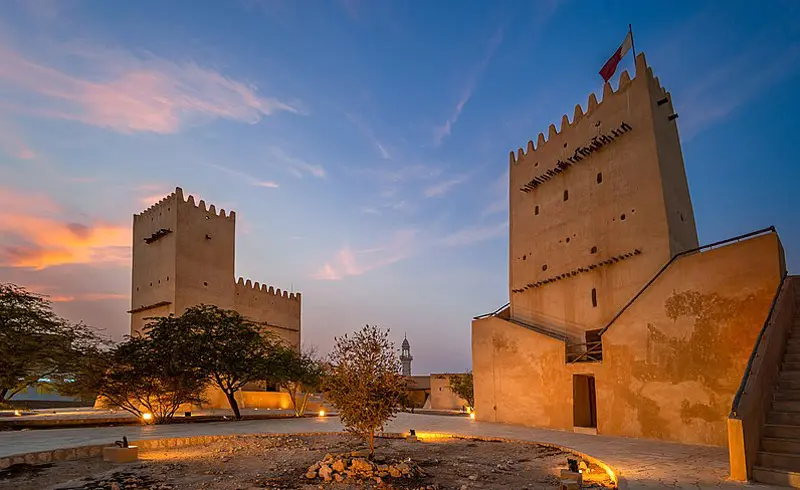 Lighting of Barzan Towers in Qatar; Photo source: Wikimedia, photographer: Ziad Hunesh