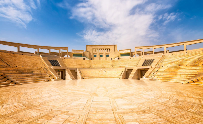 Katara Amphitheater Platforms Qatar; Photo credit: Sumfinity, photographer: Nico Trinkhaus
