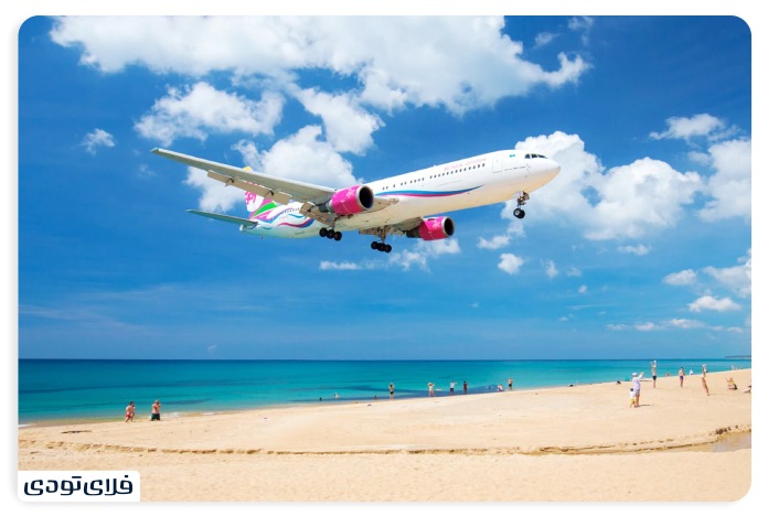 Air show on Mai Khao beach