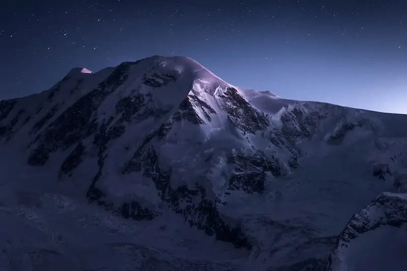 Alpine snow peak