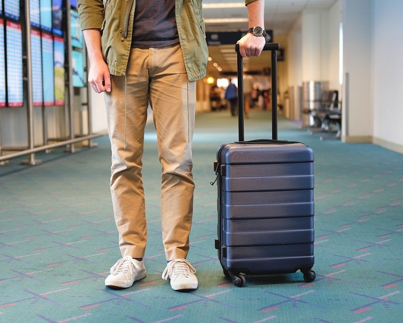 Cabin size luggage at the airport; Photo source: From Squalor to Baller website. Photographer: Unknown