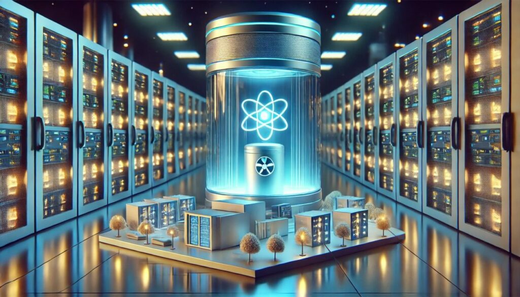 Use of nuclear energy in artificial intelligence data center