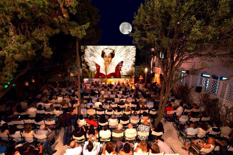 Greek island of Mykonos; Stay in the storm of magic and dreams 24 Watching movies in Cinemato