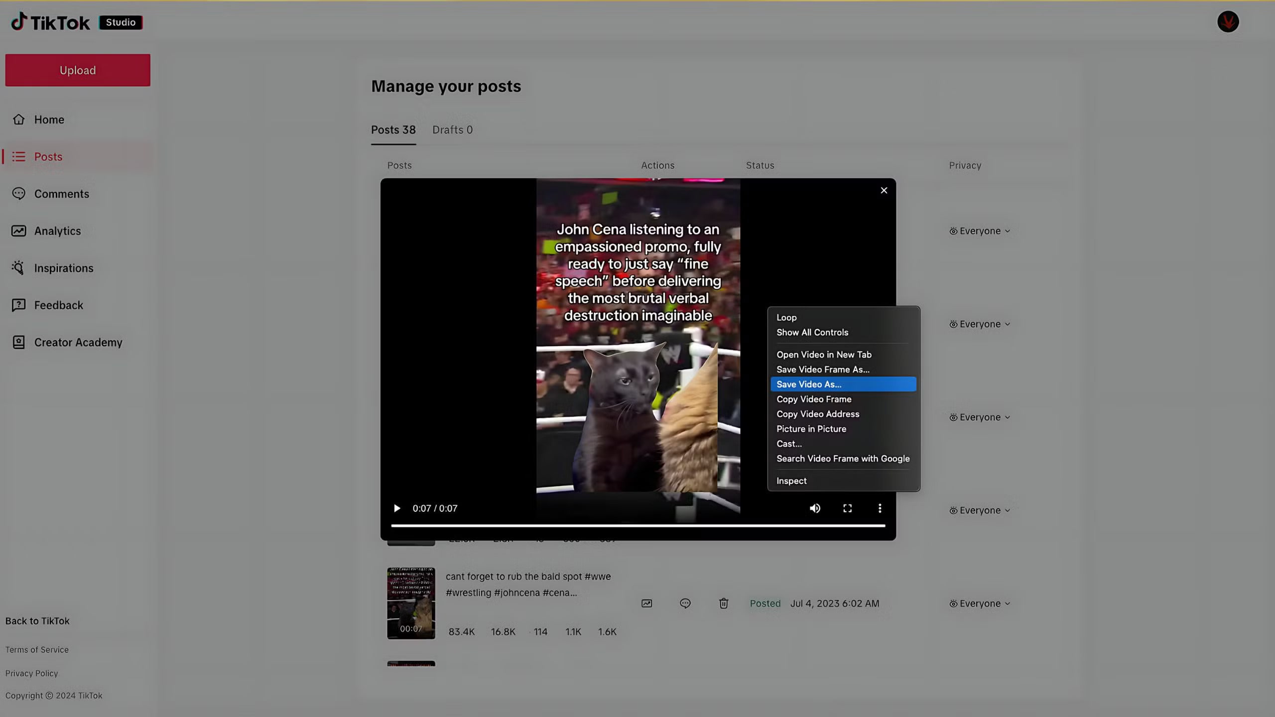 Download video from Tik Tok without watermark