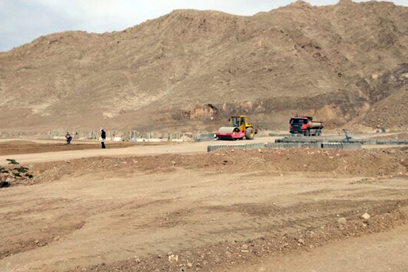 Destruction of the ancient cemetery below