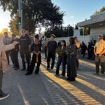 The establishment of the first anti-Zionist gathering of Georgians in front of the American embassy
