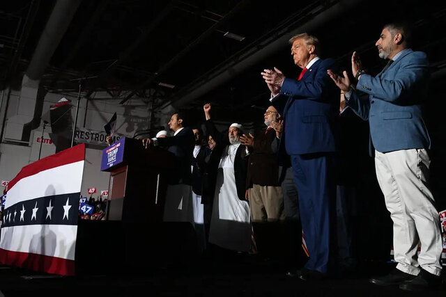 Trump went to American Muslims to gather votes