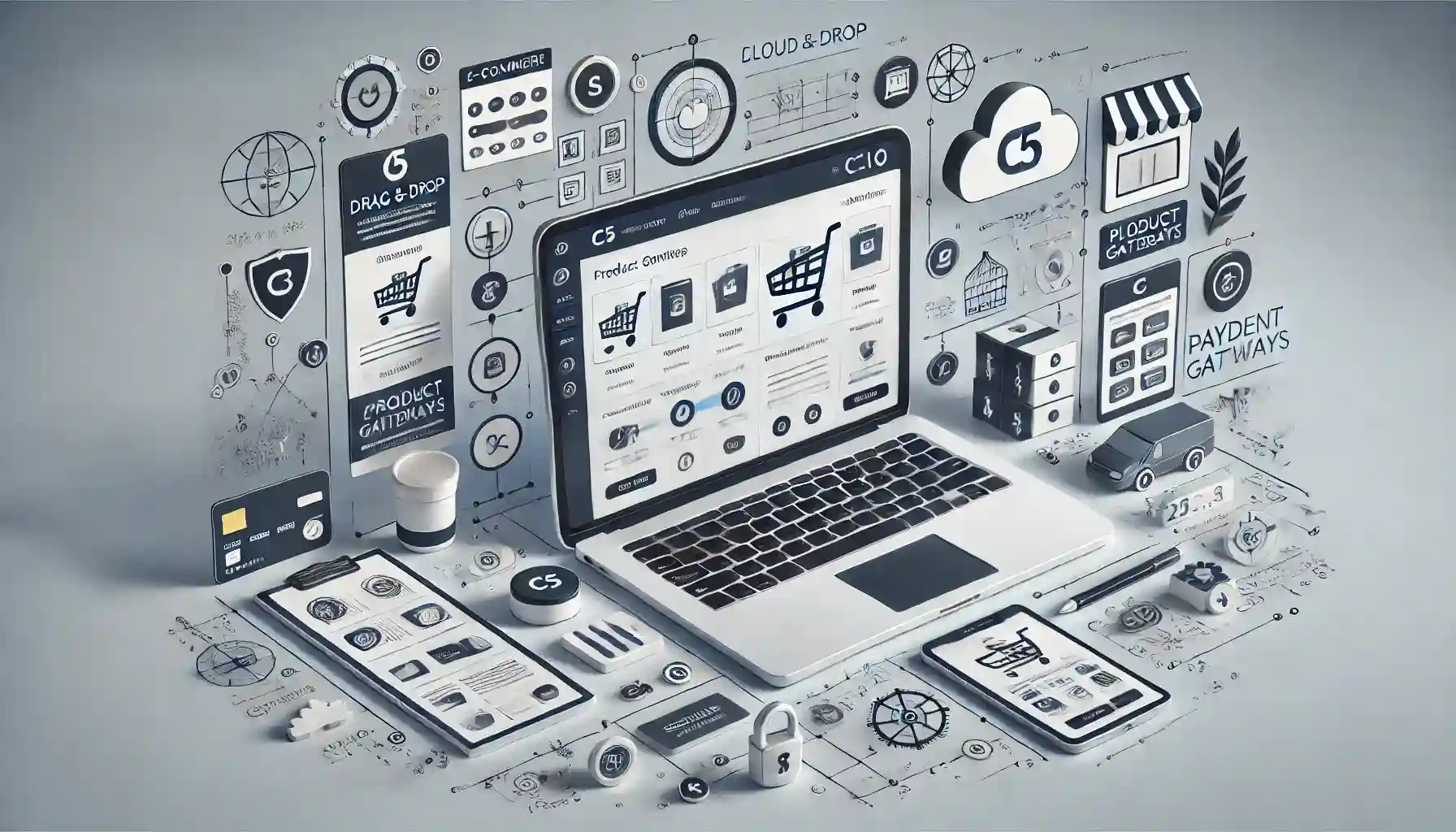 Designing a store website with a store builder
