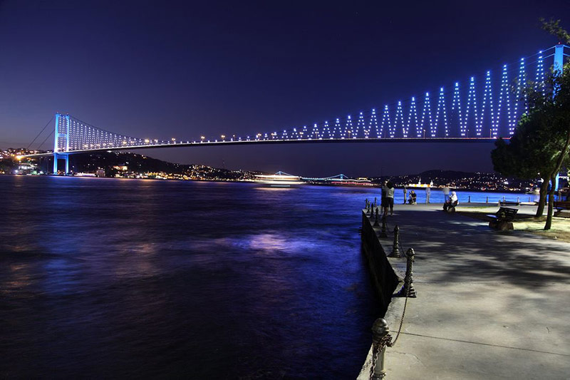 Istanbul Bebek Beach at night; Photo source: Google Map; Photographer: Harun Selamet
