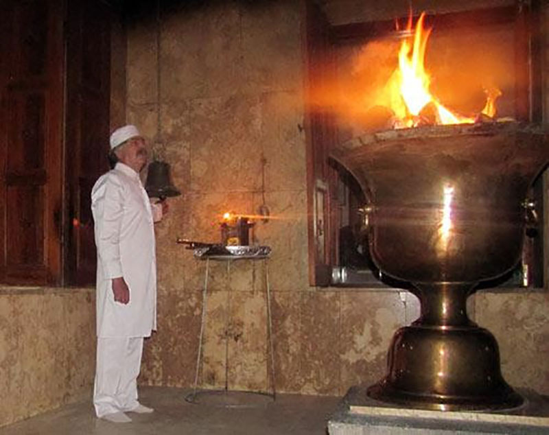Mobad and fire in the fire pit