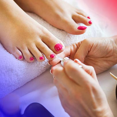 Pedicure and nail design 