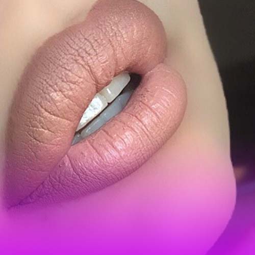 Model and shape of thick upper lip and thin lower lip