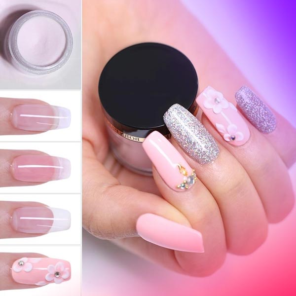 A model of gel nail impla, one of the types of nail impla method 
