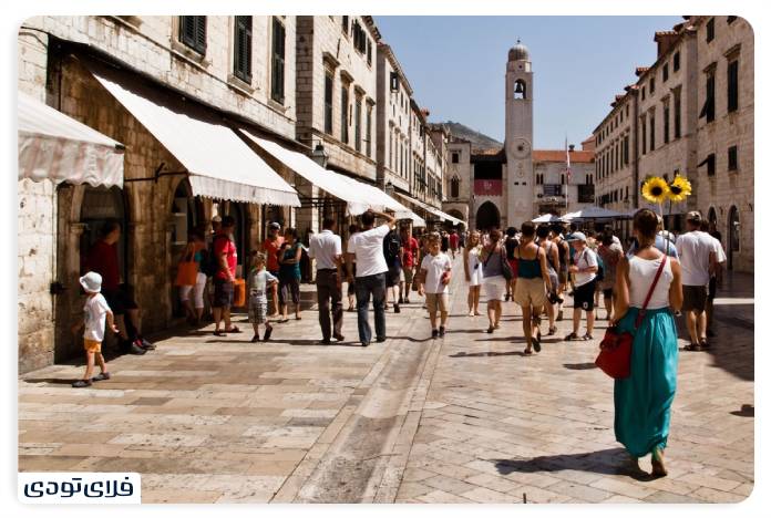 Stradun, the main and historical street of Dubrovnik