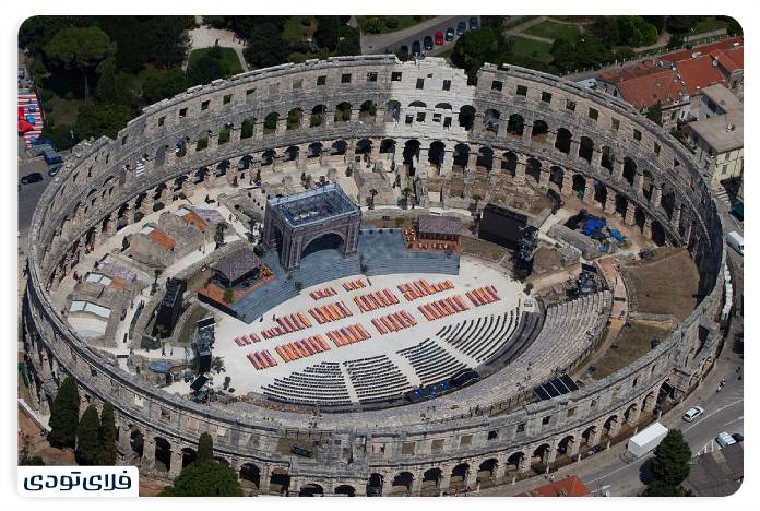 Pula amphitheater (Pula Arena) is a shining gem of Roman architecture in the Istrian peninsula