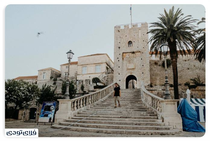 The old town of Korčula in Croatia
