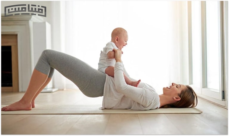 Exercise to shrink the belly after cesarean section