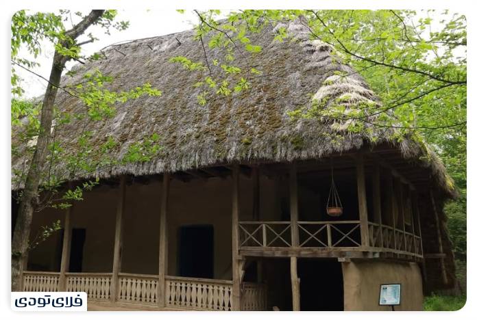 The rural architecture section of the open-air museum of rural heritage