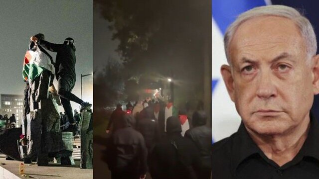 10 Zionists were injured in a clash with Palestinian supporters after the Israeli team played in Amsterdam