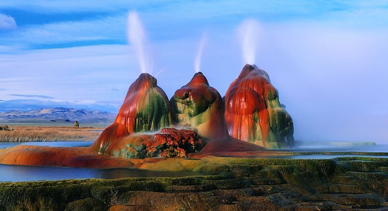 Fly geyser in Nevada, <a href=