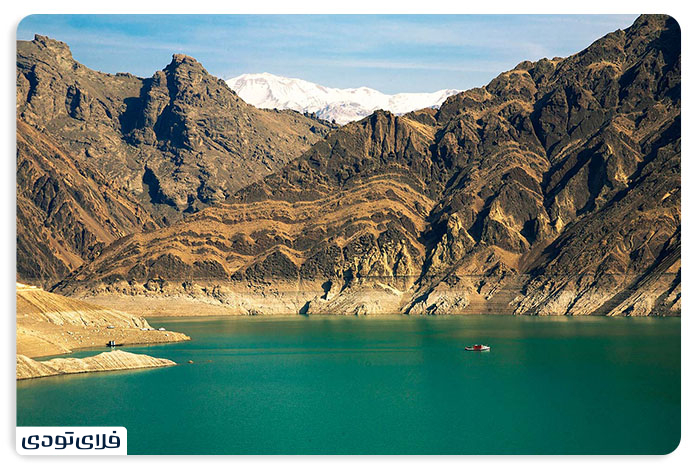 Amirkabir Dam, the first sight of Chalus Road