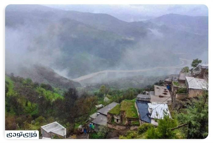 Nav village on the way to Islam to Khalkhal road