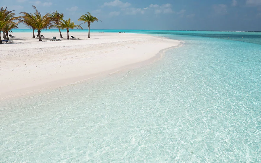 The white sands of the beautiful beach of Al-Safouh