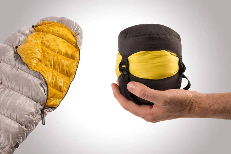 Small and light sleeping bag; Photo source: ADV Pulse website. Photographer: Unknown