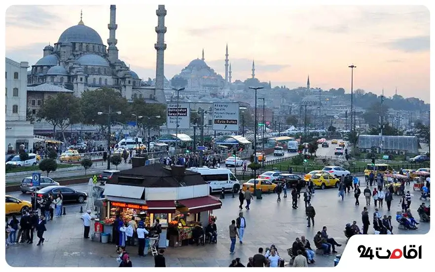 Aksaray neighborhood of Istanbul