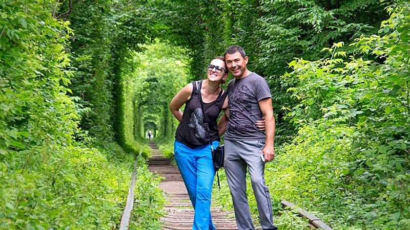 The Tunnel of Love in Kelvan, Ukraine is one of the most beautiful tree tunnels in the world
