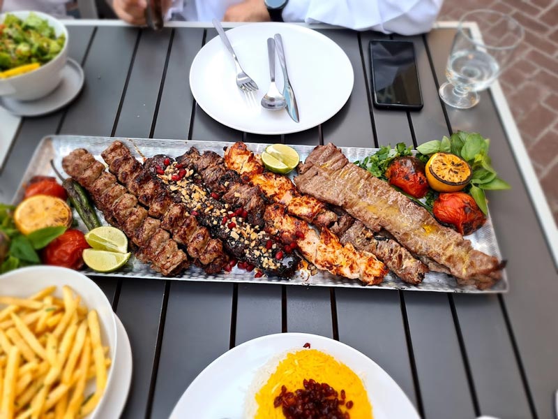 Kebabs of Iranian restaura Sofera Dubai; Photo Source: Dubai Local, Photographer: Unknown