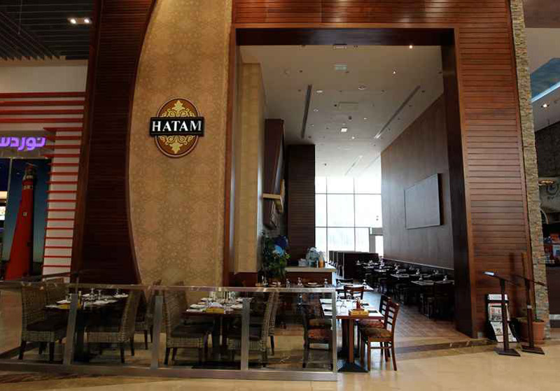 Tables and chairs of Hatem Dubai restaura, Dubai Mall branch; Photo Source: MenuPages.ae, Photographer: Unknown