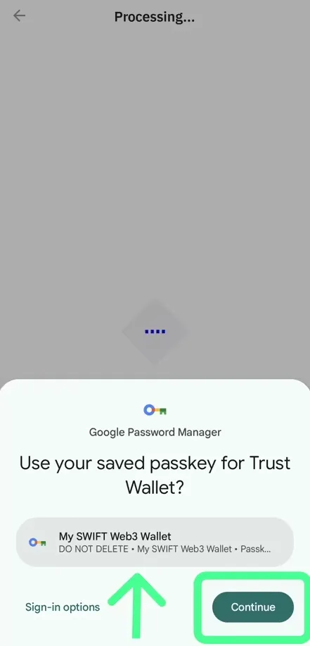 Restoring TrustVolt with Swift for Android