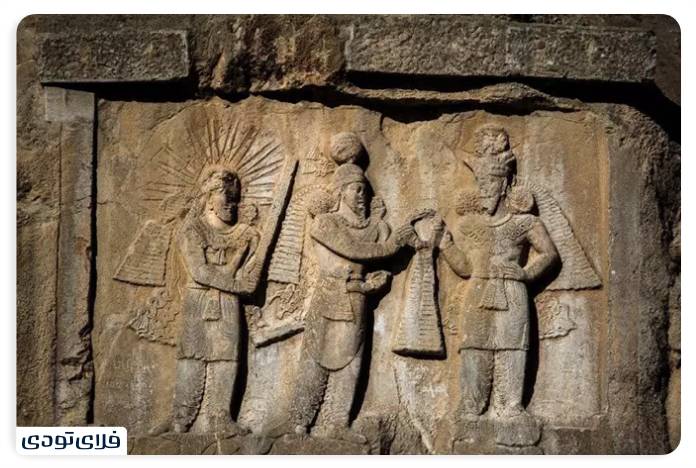 Bostan Arch of Kermanshah A masterpiece of Sasanian stone architecture Coronation petroglyph of Ardeshir II