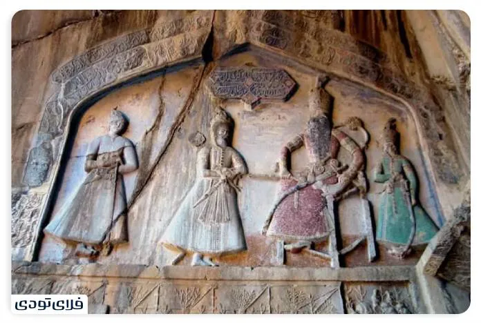Bostan Arch of Kermanshah A masterpiece of Sasanian stone architecture Stone carvings of the Qajar era