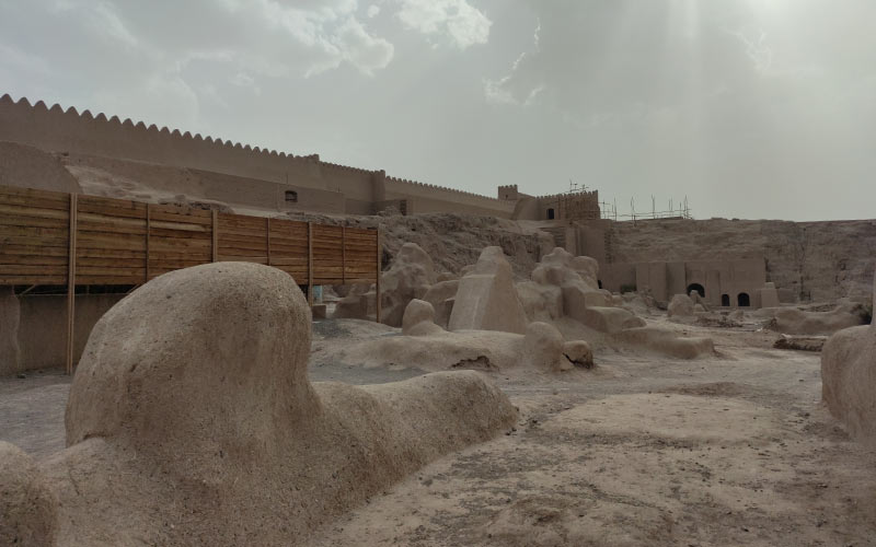 Clay parts of Bam Citadel, photo source: Google Map, photographer: Mahdiar Bazaz
