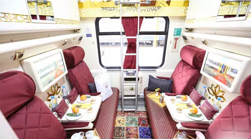 The space inside the life train compartme