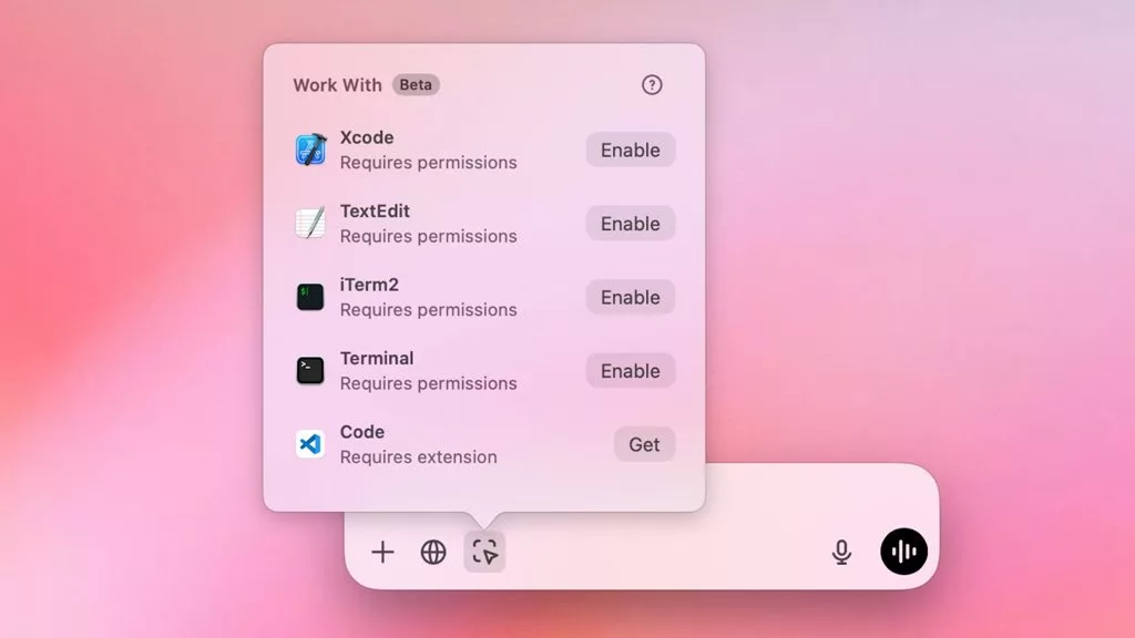 Mac version of ChatGPT