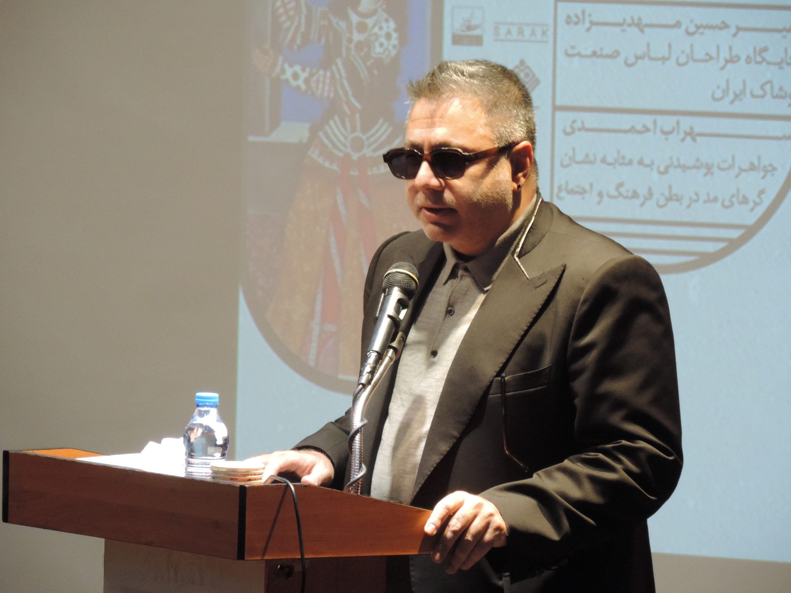 The speech of Mr. Amirhossein Mehdizadeh, a clothing design lecturer, on the topic of the position of clothing designers in the clothing industry