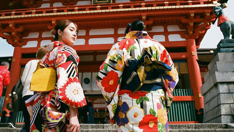Japanese kimono design and symbols