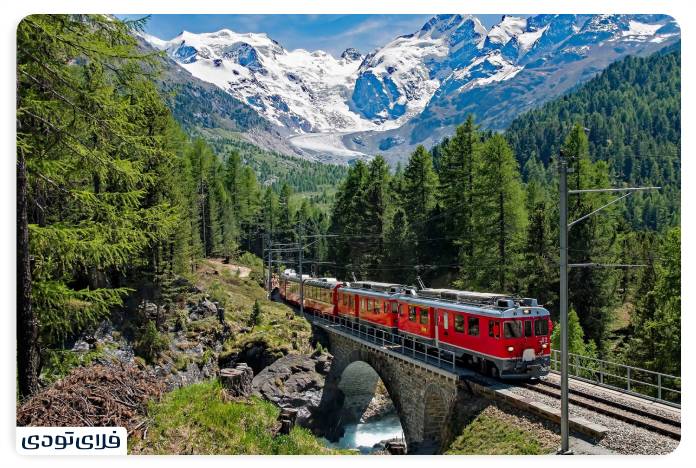 Bernina Express train, Switzerland and Italy