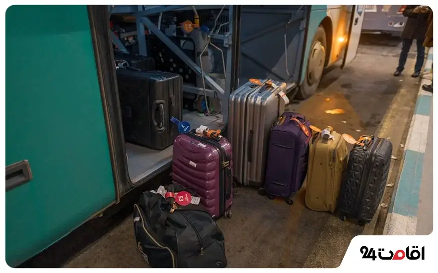 The amou of luggage allowed to travel by bus to Istanbul