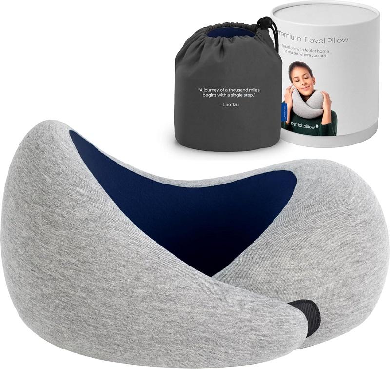 Ostrich brand memory foam travel pillow; Photo source: Amazon.com website. Photographer: Uncertain