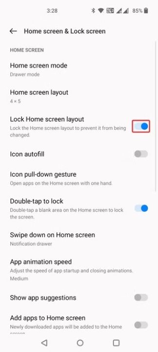 Sorting apps on Android phones