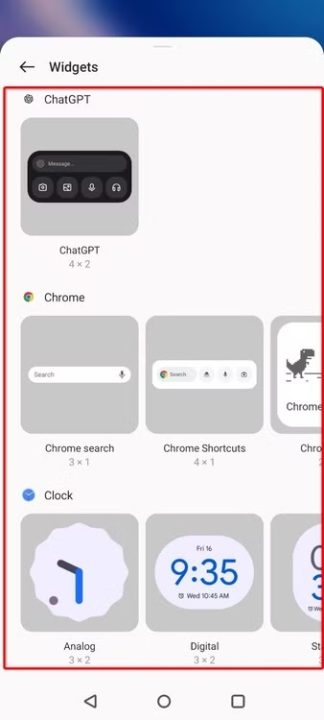 Sorting apps on Android phones