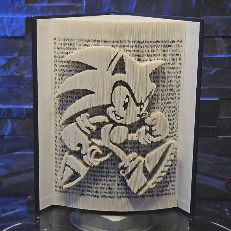 Book figurine of Sonic character