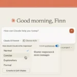 Default writing styles in Cloud