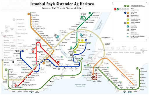 Istanbul metro map