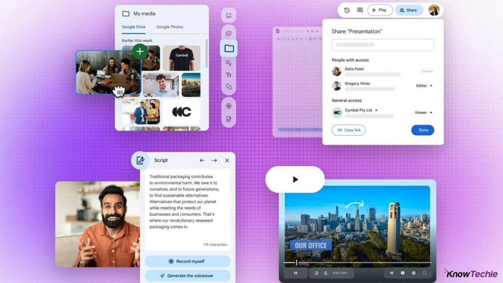 Google video production application